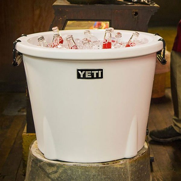 YETI Desert Tan Tank 85 Ice Bucket Cooler